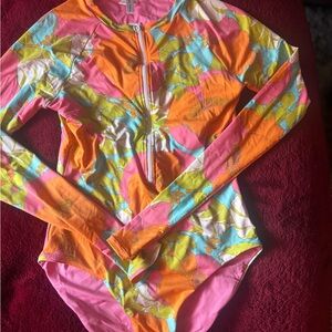 Trina Turk Pink Floral Swimsuit